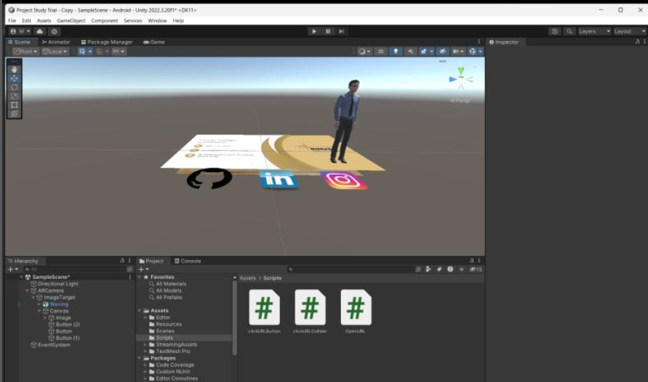 AR Interactive Profile Card